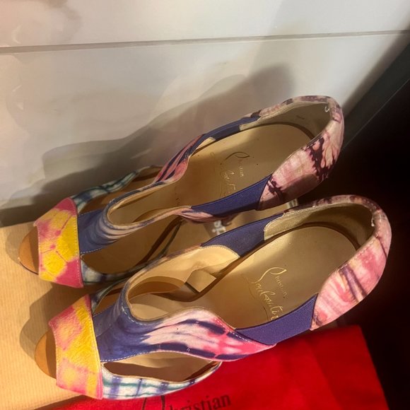 CHRISTIAN LOUBOUTIN, Pitou 150 Bazin, Size 37 - Picture 6 of 9